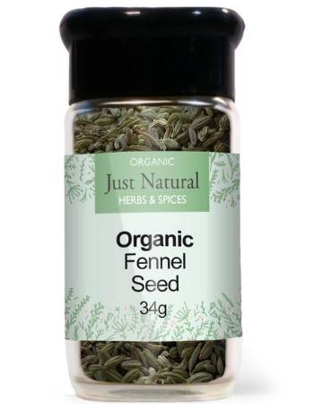 JUST NATURAL HERBS FENNEL SEEDS 34G