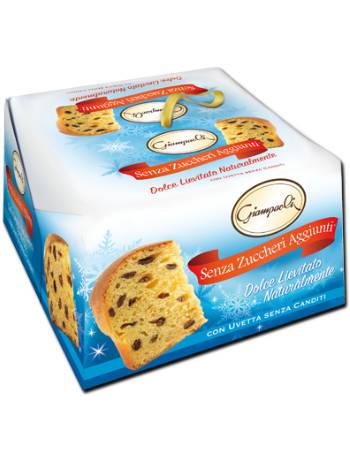 GIAMPAOLI NO ADDED SUGAR PANETTONE WITH RAISINS 600G