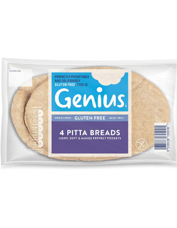 GENIUS 4 PITTA BREADS 268G