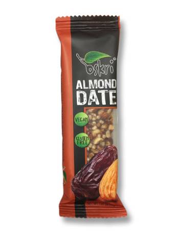 OSKRI ALMOND DATE BAR 40G