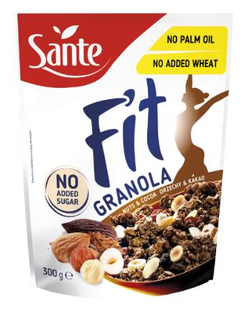 SANTE GRANOLA  FIT NUTS & COCOA 300G