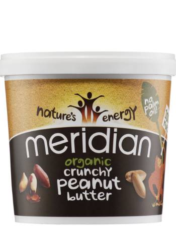 MERIDIAN ORGANIC CRUNCHY PEANUT BUTTER 1KG