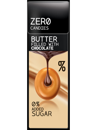 ZERO CANDIES BUTTER FILLED WITH CHOCOLATE 0% ADDED SUGAR