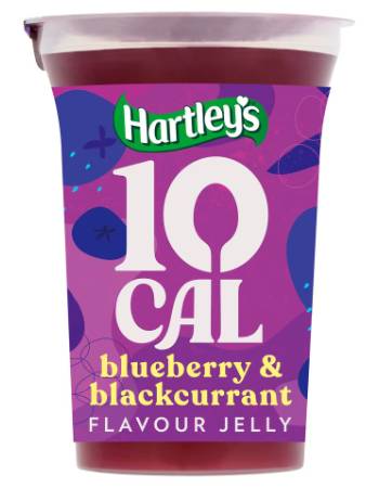 HARTLEY'S JELLY BLUBERRY & BLACKCURRENT  (10 CALORIES) 175G