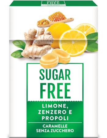 SERRA GINGER AND LEMON SUGAR FREE CANDIES 50G