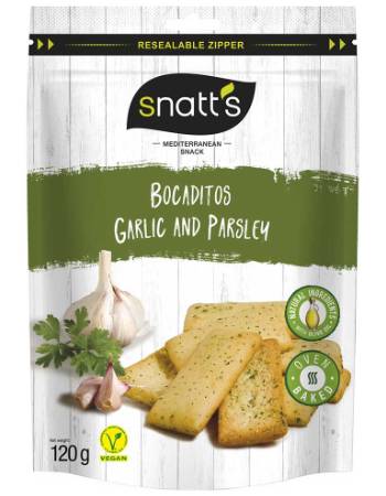 SNATT'S BOCADITOS GARLIC AND PARSLEY 120G