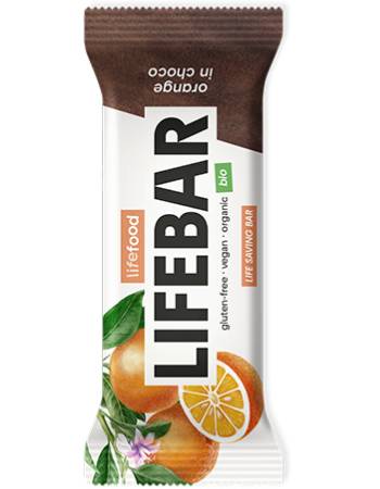 LIFEFOOD RAW LIFEBAR 40G | ORANGE IN CHOCOLATE