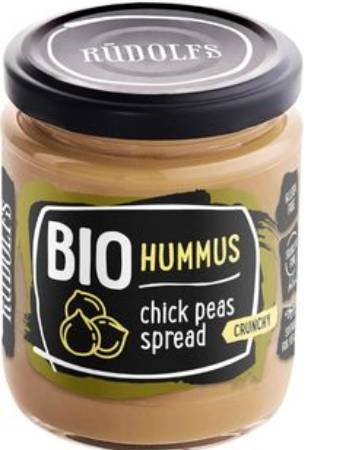 RUDOLFS ORGANIC CRUNCHY HUMMUS CHICKPEAS SPREAD 230G