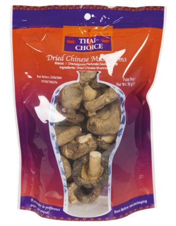 THAI CHOICE DRIED CHINESE MUSHROOM 50G