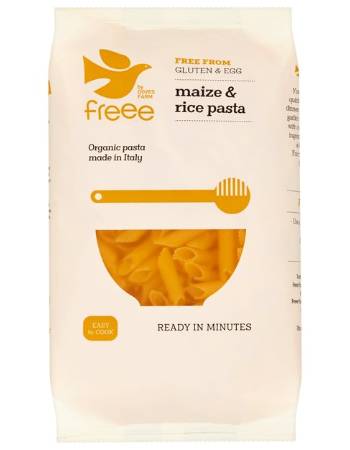 DOVES FARM CORN AND RICE PENNE PASTA 500G