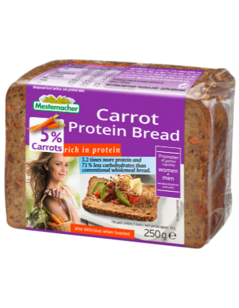 MESTEMACHER PROTEIN BREAD WITH CARROTS 250G