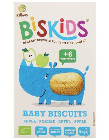 BELKORN BISKIDS APPLE BISCUITS 120G