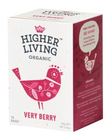 HIGHER LIVING ORGANIC VERY BERRY TEA (15 BAGS)