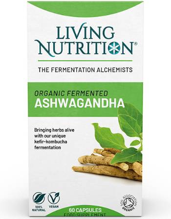 LIVING NUTRITION ORGANIC FERMENTED ASHWAGANDHA 60 CAPSULES