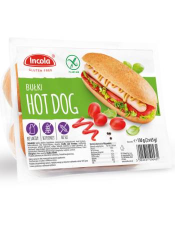 INCOLA HOT DOG ROLLS (2 X 65G)