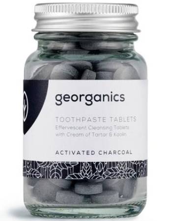 GEORGANICS NATURAL TOOTHPASTE TABLETS ACTIVATED CHARCOAL 120 TABLETS