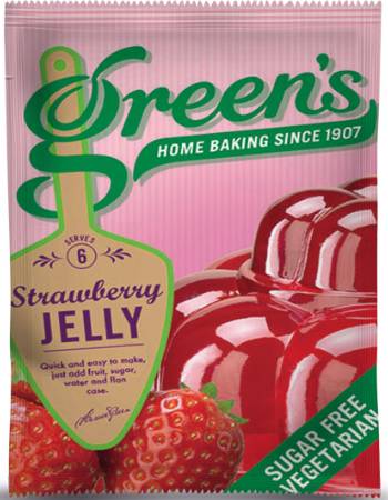 GREENS SUGAR FREE JELLY STRAWBERRY 17G