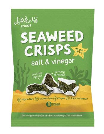 ABAKUS SEAWEED CRISPS SALT & VINEGAR18G