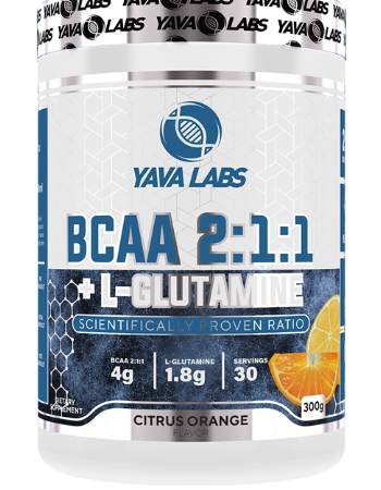 YAVA LABS BCAA 2:1:1 + L-GLUTAMINE | ORANGE 300G