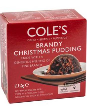 COLE'S BRANDY CHRISTMAS PUDDING 454G