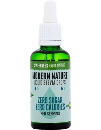 MODERN NATURE STEVIA DROPS SWEETENER 50ML