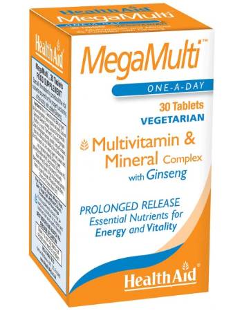 HEALTH AID MEGA MULTI MULTIVITAMIN & MINERAL WITH GINSENG (30 TABLETS)