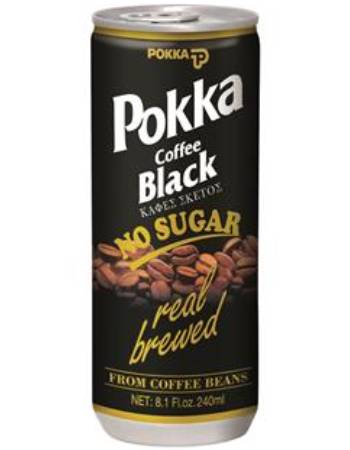 POKKA COFFEE BLACK NO SUGAR 240ML