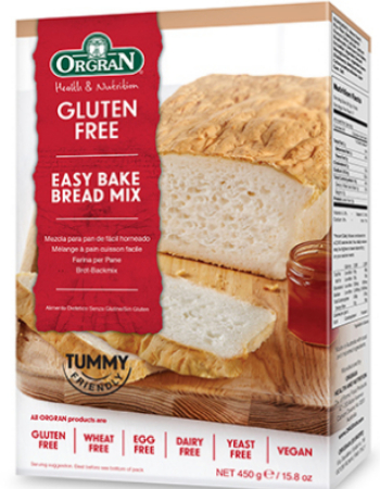 ORGRAN EASY BAKE BREAD MIX 450G