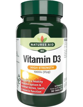 NATURES AID VITAMIN D3 1000IU | 90 TABLETS