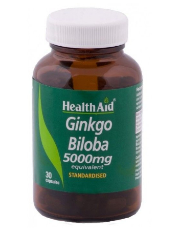 HEALTH AID GINKGO BILOBA 5000MG 30 CAPSULES