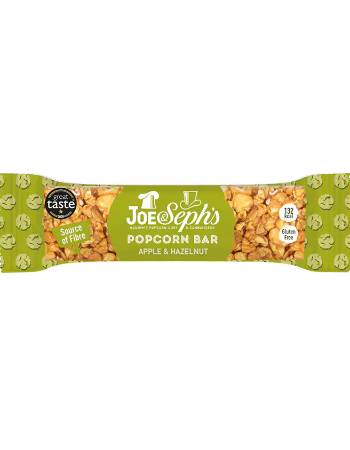 JOE AND SEPHS APPLE HAZELNUT  POPCORN BAR 27G