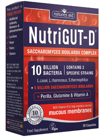 NATURES AID NUTRIGUT-D (DIARRHOEA) 30 CAPSULES