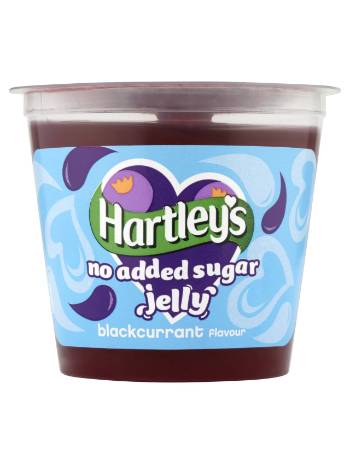 HEARTLY'S BLACKCURRANT JELLY POT (NO ADDED SUGAR) 115G
