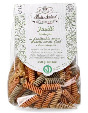 PASTA NATURA FUSILLI 3 COLOR 250G