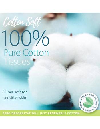 COTTON SOFT FACIAL TISSUE CUBE - 56 PIECES