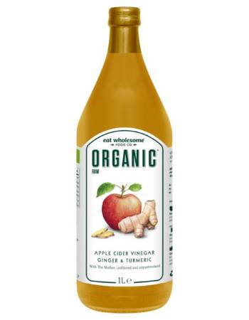 EAT WHOLESOME ORGANIC APPLE CIDER VINEGAR (TURMERIC & GINGER) 1L