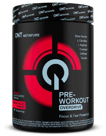 QNT OVERDRIVE PRE WORKOUT 390G | RASPBERRY KILLER