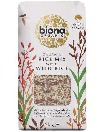 BIONA ORGANIC RICE MIX WITH WILD RICE 500G