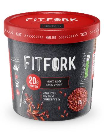 FITFORK MIXED BEAN CHILLI QUINOA 75G