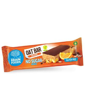 BRAIN FOODS ORANGE OAT BAR 70G