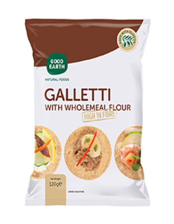 GOOD EARTH WHOLEMEAL GALLETTI 120G
