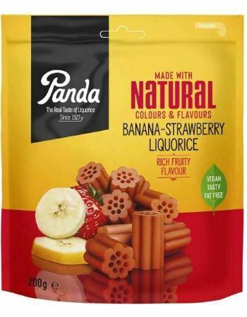 PANDA BANANA STRAWBERRY LIQUORICE 200G