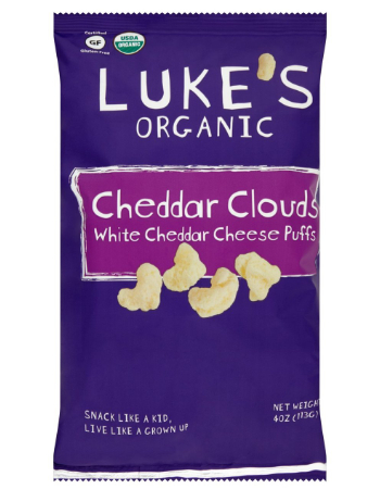 LUKES ORGANIC CHEDDAR PUFFS 113G