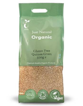 JUST NATURAL QUINOA GRAIN 500G