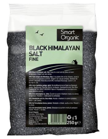 SMART ORGANIC BLACK  HIMALAYAN SALT 250G (FINE)