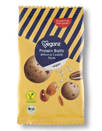 VEGANZ ORGANIC PROTEIN BALL ALMOND COOKIE 50G