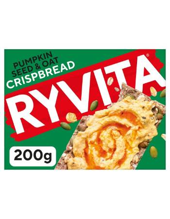 RYVITA PUMPKIN SEED & OAT CRUNCHY RYE BREADS 200G