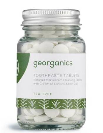 GEORGANICS NATURAL TOOTHPASTE TABLETS TEA TREE  120 TABLETS