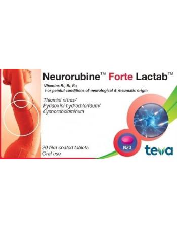 NEURORUBINE FORTE LACTAB 20 TABLETS