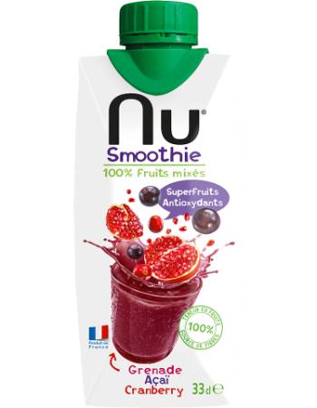 NU SMOOTHIE POMEGRANATE ACAI & CRANBERRY 330ML